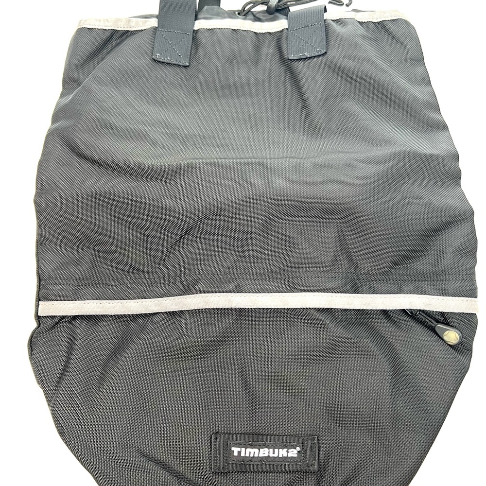 Timbuk2 Black Drawstring Top Backpack Nylon Commuter Utility Bag Medium